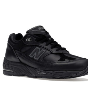 New Balance 991 MiUK Leather Black Grey - Image 5