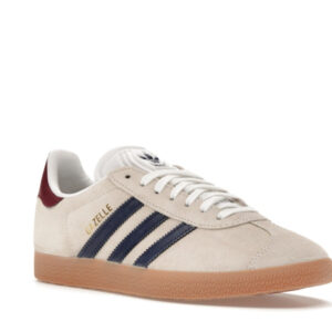adidas Gazelle Beige Dark Blue Collegiate Burgundy - Image 6