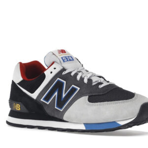 New Balance 574 Black Grey Royal - Image 5