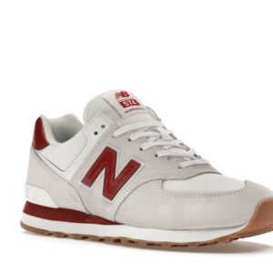 New Balance 574 White Red Gum - Image 5