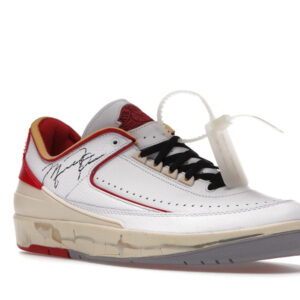 Jordan 2 Retro Low SP Off-White White Red - Image 6