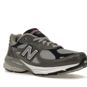 New Balance 990v3 MiUSA Elephant Grey Navy - Image 5