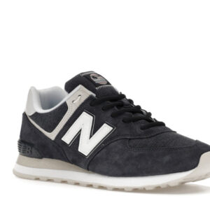 New Balance 574 Fleece Navy - Image 5