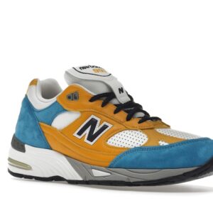 New Balance 991 MiUK SNS Blue Yellow - Image 5