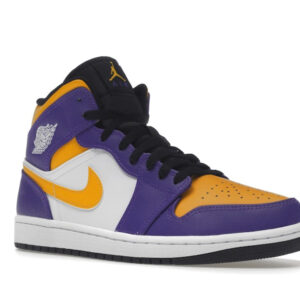Jordan 1 Mid Lakers (2022) Men's - DQ8426-517 - US - Image 5