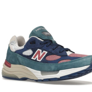 New Balance 992 Blue Teal Rose - Image 5