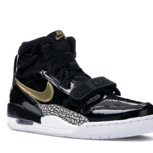 Jordan Legacy 312 Black Gold Patent - Image 5