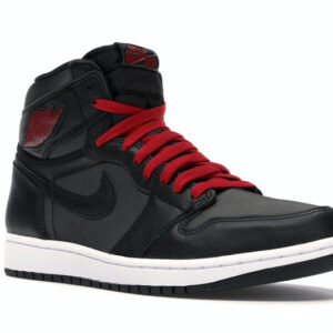 Jordan 1 Retro High Black Satin Gym Red - Image 5