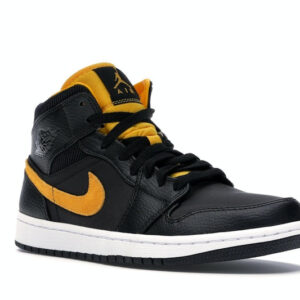 Jordan 1 Mid Black University Gold - Image 5