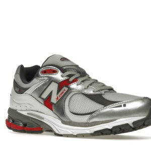 New Balance 2002R Silver Metallic Team Red - Image 5