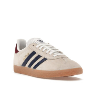 adidas Gazelle Beige Dark Blue Collegiate Burgundy - Image 7