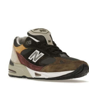 New Balance 991 Olive Burgundy Brown - Image 6
