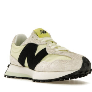 New Balance 327 White Black Grey Yellow (Women's) - Image 6