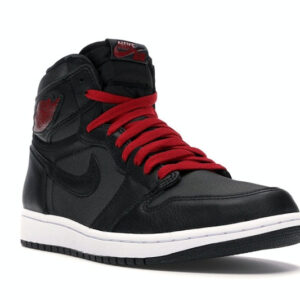 Jordan 1 Retro High Black Satin Gym Red - Image 6