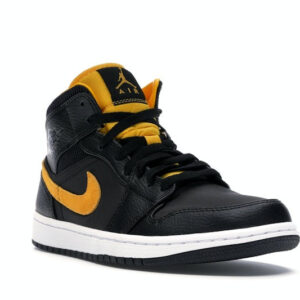 Jordan 1 Mid Black University Gold - Image 6