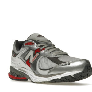 New Balance 2002R Silver Metallic Team Red - Image 6