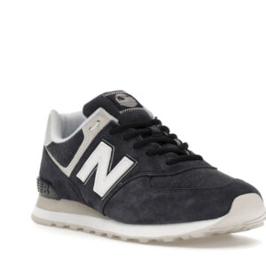 New Balance 574 Fleece Navy - Image 6