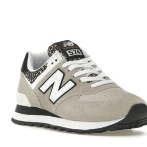 New Balance 574 Grey Black Leopard Print (Women's) - Image 6