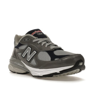 New Balance 990v3 MiUSA Elephant Grey Navy - Image 6