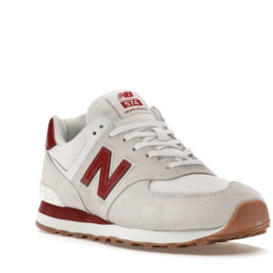 New Balance 574 White Red Gum - Image 6