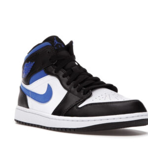Jordan 1 Mid White Black Racer Blue Men's - 554724-140 - Image 7