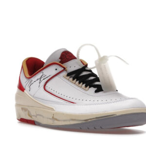 Jordan 2 Retro Low SP Off-White White Red - Image 7