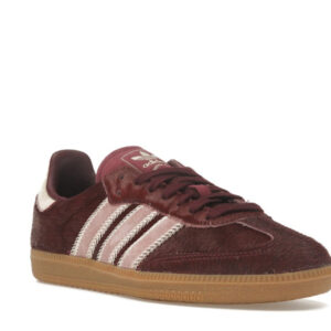 adidas Samba OG Maroon Sand Strata Pony (Women's) - Image 6
