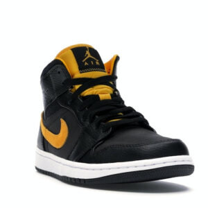 Jordan 1 Mid Black University Gold - Image 7