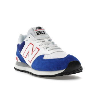 New Balance 574 Blue White Red - Image 7