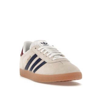 adidas Gazelle Beige Dark Blue Collegiate Burgundy - Image 8