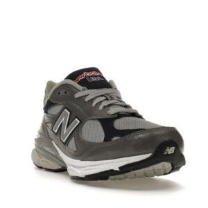 New Balance 990v3 MiUSA Elephant Grey Navy - Image 7