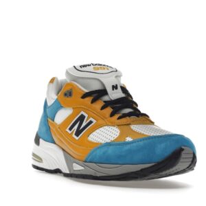 New Balance 991 MiUK SNS Blue Yellow - Image 7