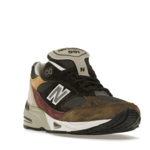 New Balance 991 Olive Burgundy Brown - Image 7