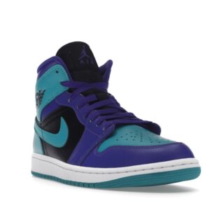 Jordan 1 Mid Black Grape (Women's) - Image 7