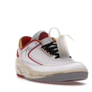 Jordan 2 Retro Low SP Off-White White Red - Image 8