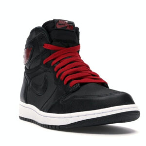 Jordan 1 Retro High Black Satin Gym Red - Image 7