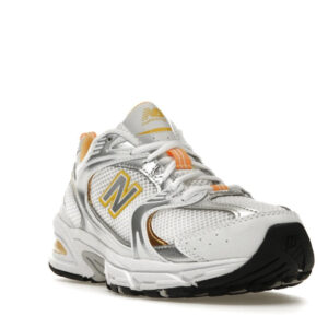 New Balance 530 White Vibrant Apricot Silver Metallic - Image 7