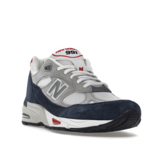 New Balance 991 Grey Navy Red - Image 7