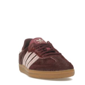 adidas Samba OG Maroon Sand Strata Pony (Women's) - Image 8