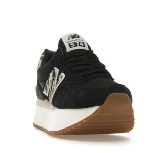 New Balance 574 Plus Black Animal Print (Women's) - Image 8