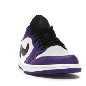 Jordan 1 Low Court Purple White Men's - 553558-500 - US - Image 9