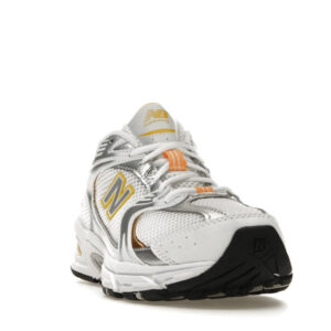New Balance 530 White Vibrant Apricot Silver Metallic - Image 8
