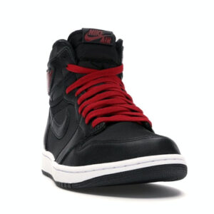 Jordan 1 Retro High Black Satin Gym Red - Image 8