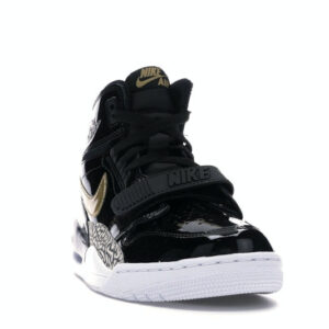 Jordan Legacy 312 Black Gold Patent - Image 8