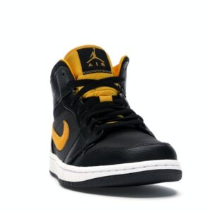Jordan 1 Mid Black University Gold - Image 8
