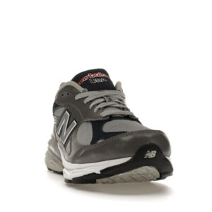 New Balance 990v3 MiUSA Elephant Grey Navy - Image 8