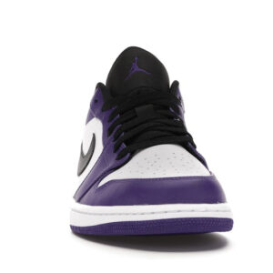 Jordan 1 Low Court Purple White Men's - 553558-500 - US - Image 10