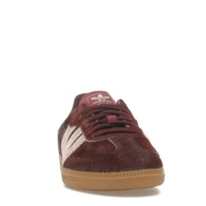 adidas Samba OG Maroon Sand Strata Pony (Women's) - Image 9