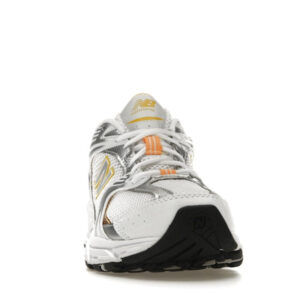 New Balance 530 White Vibrant Apricot Silver Metallic - Image 9