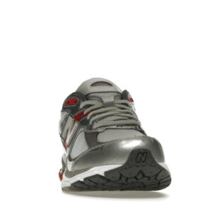 New Balance 2002R Silver Metallic Team Red - Image 9
